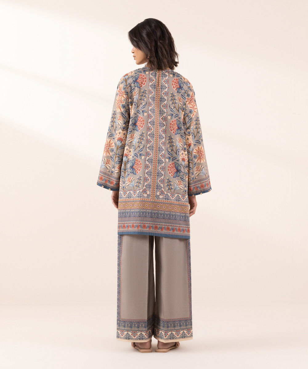 Women's RTW Lawn Multi Printed Boxy Shirt