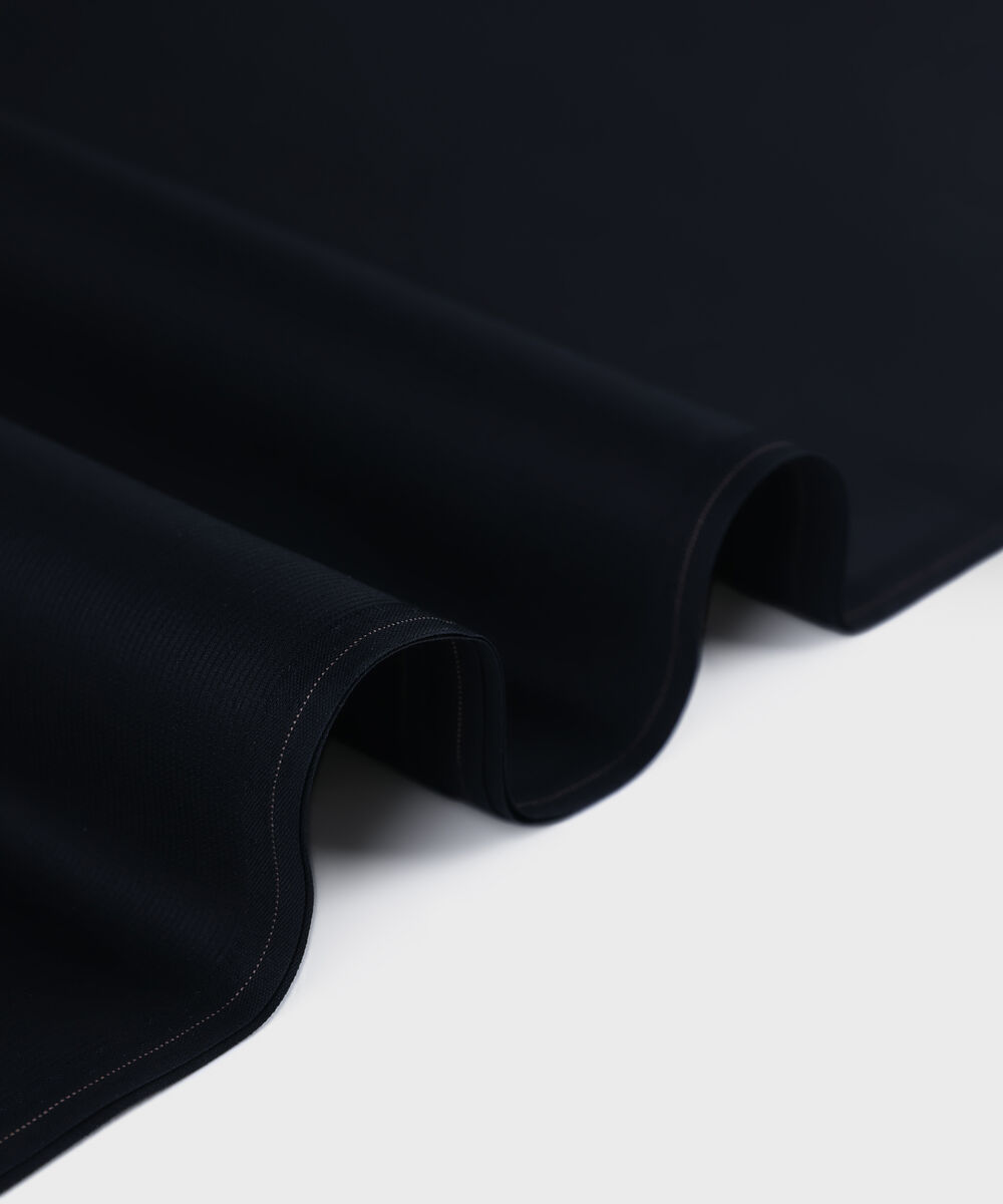 Men Unstitched Cotton Black Full Suit Fabric