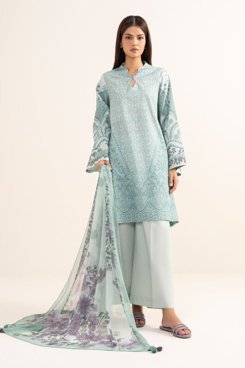 3 Piece - Printed Lawn Suit