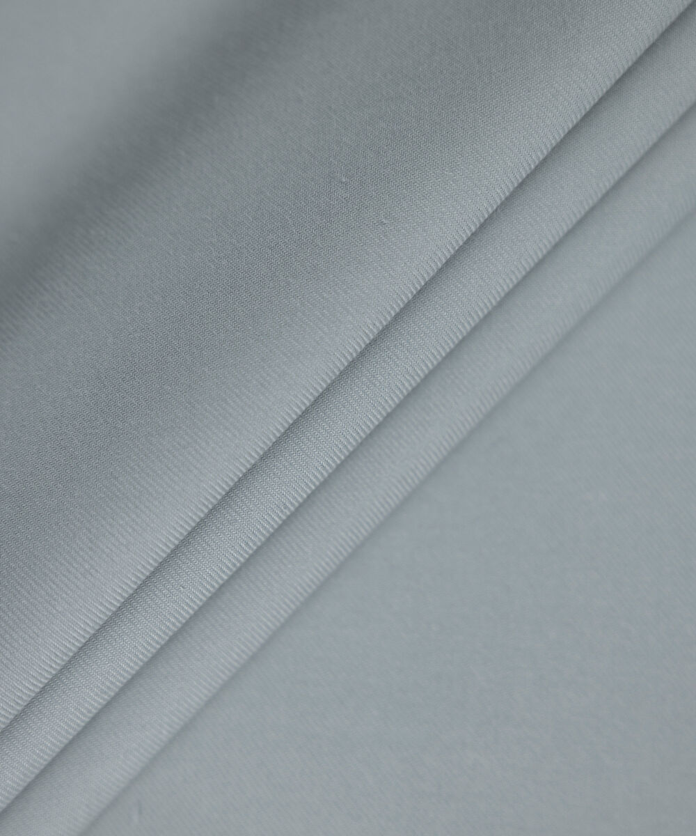 Men's Unstitched medium grey textured wash & wear Suit