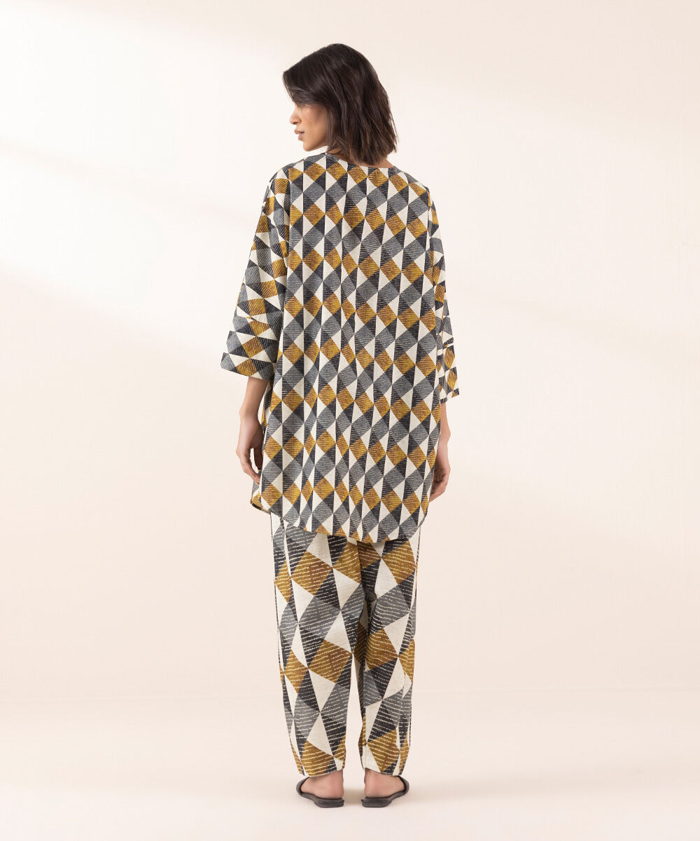 Women's RTW Lawn Multi Printed Boxy Shirt