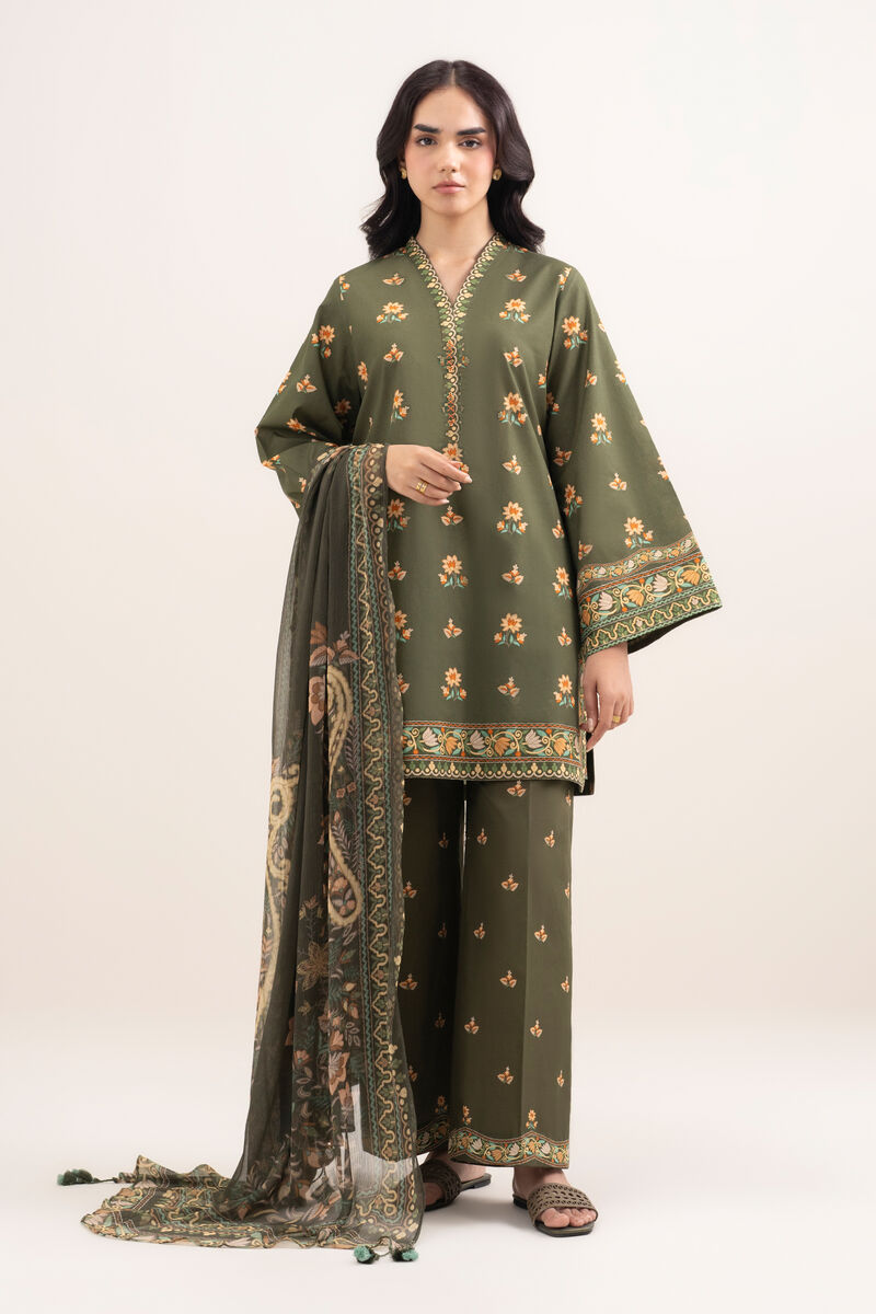 3 Piece - Printed Lawn Suit