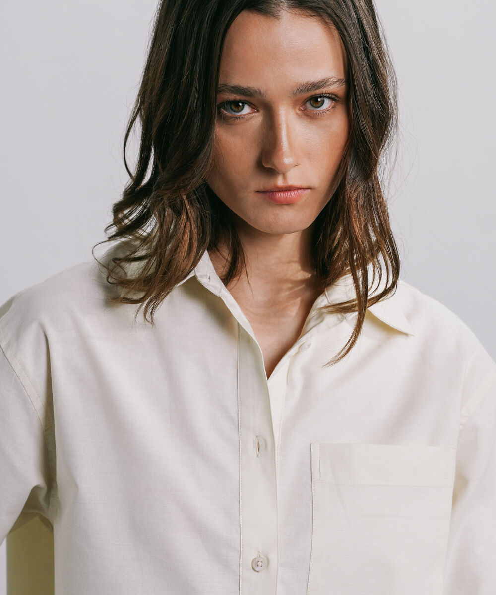 Women's Western Wear Pink Loose-Fit Oxford Shirt