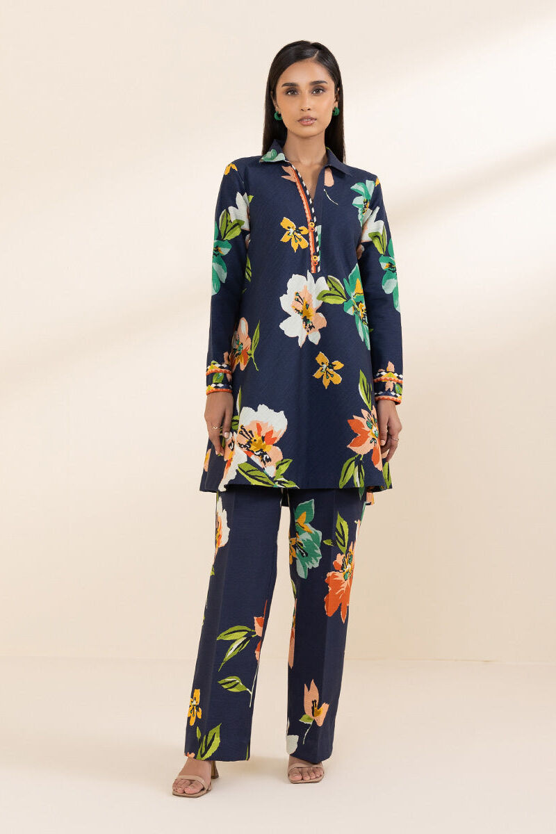 Printed Khaddar Shirt