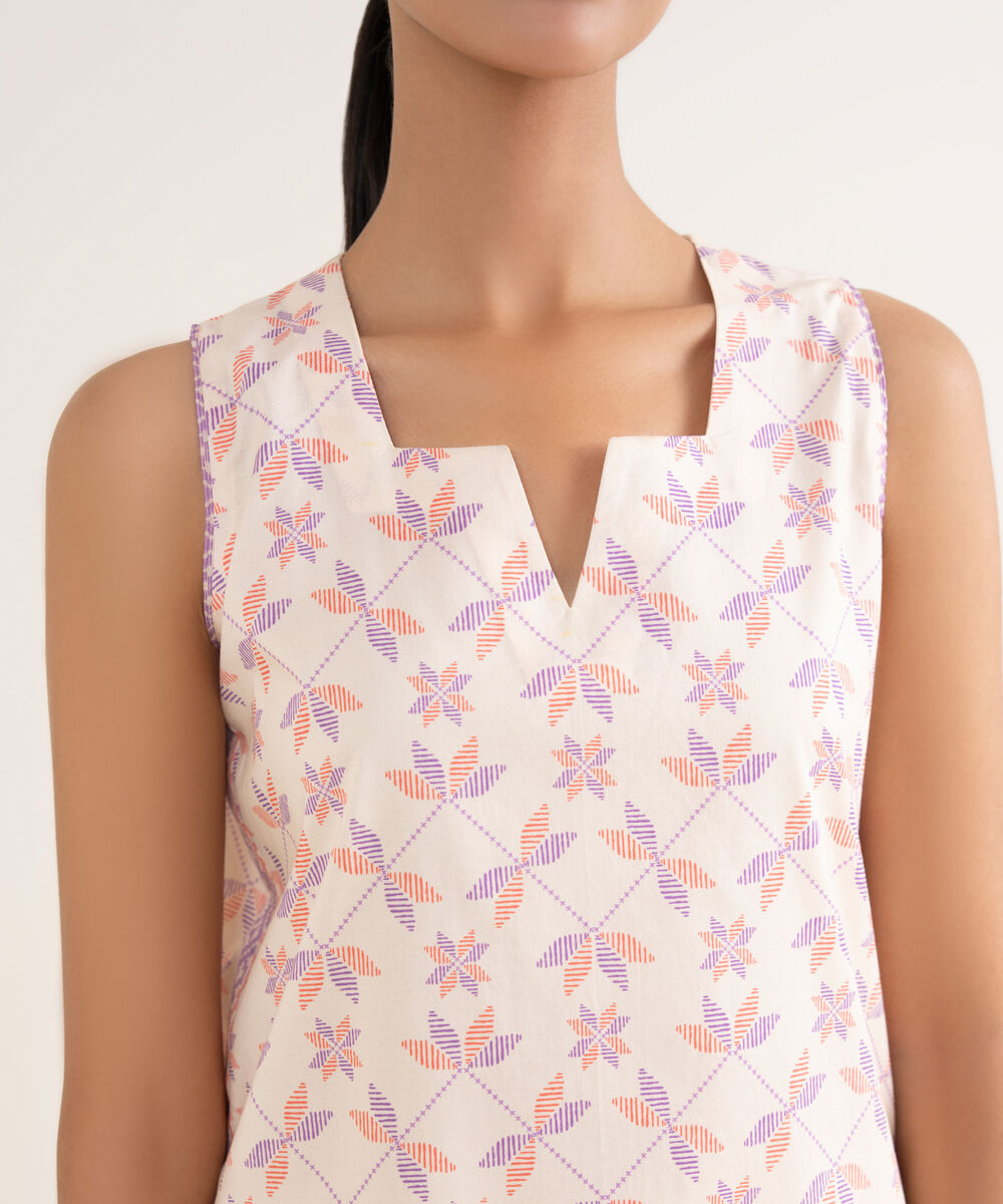 Women's Unstitched Lawn Printed Multi 2 Piece Suit