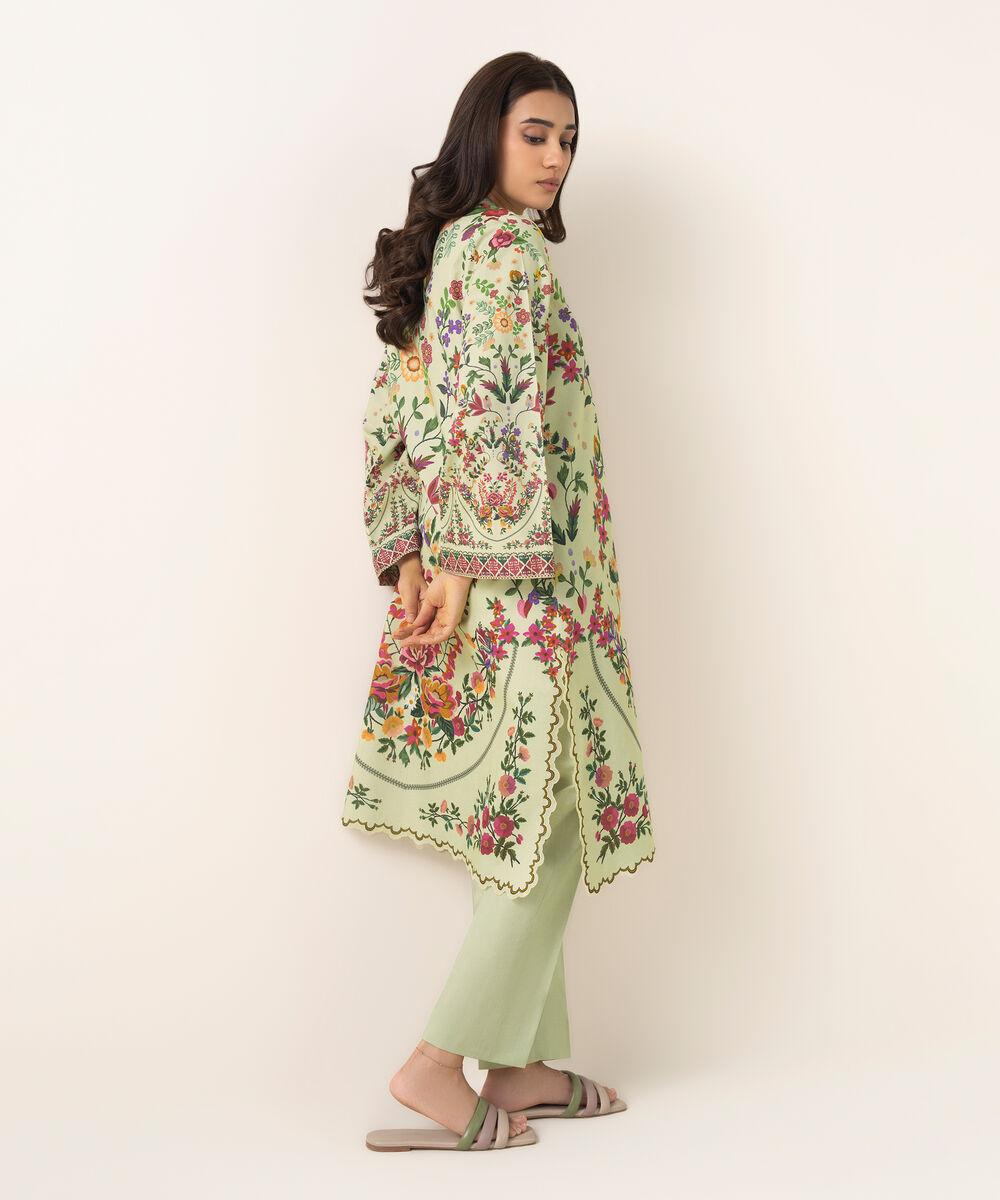 Women's Unstitched Lawn Printed Multi 2 Piece Suit