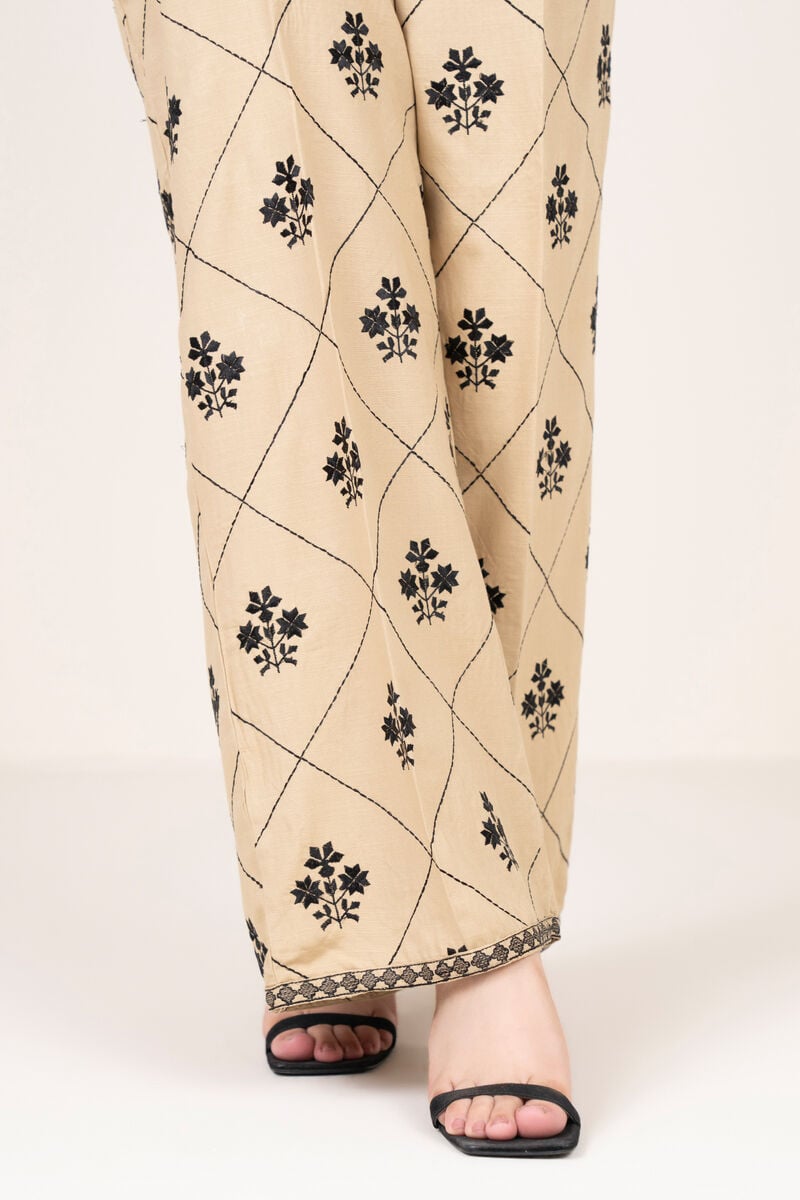 Embroidered Dobby Culottes