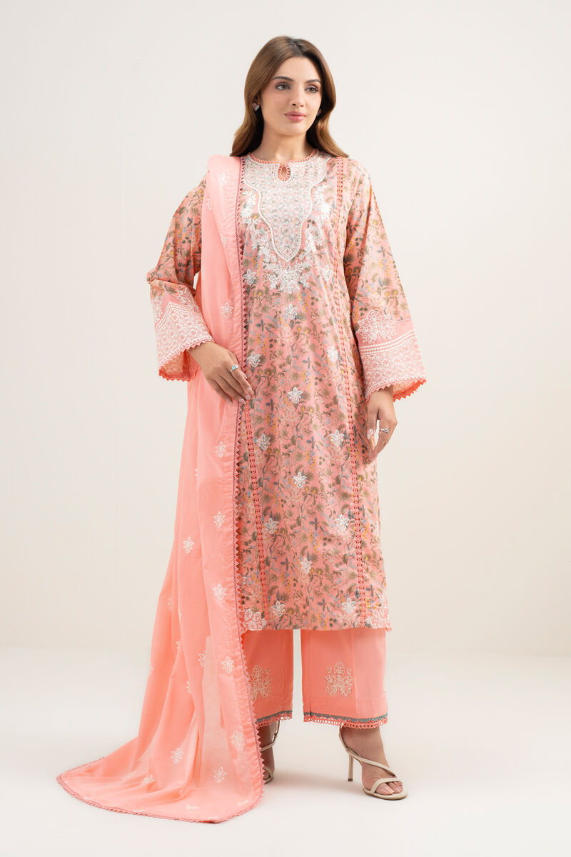 Embroidered Lawn Dupatta