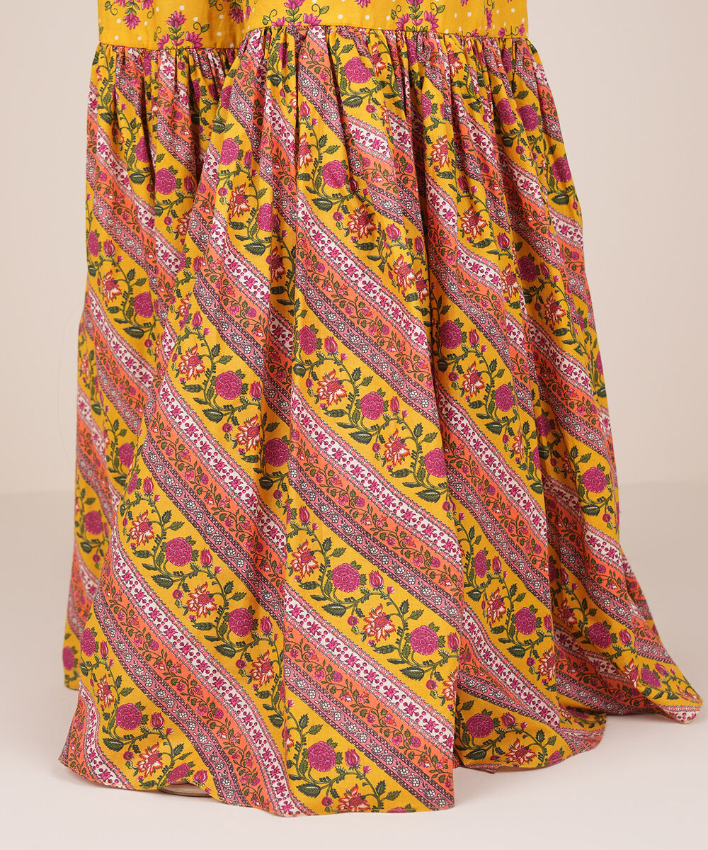 Women's RTW Cambric Multi Printed Gharara