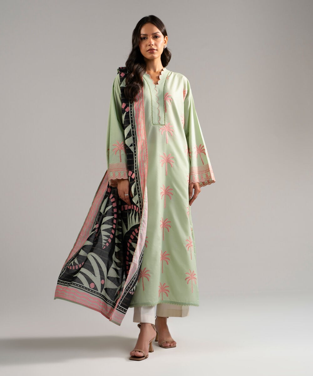 Cotton Zari Printed Multi Dupatta