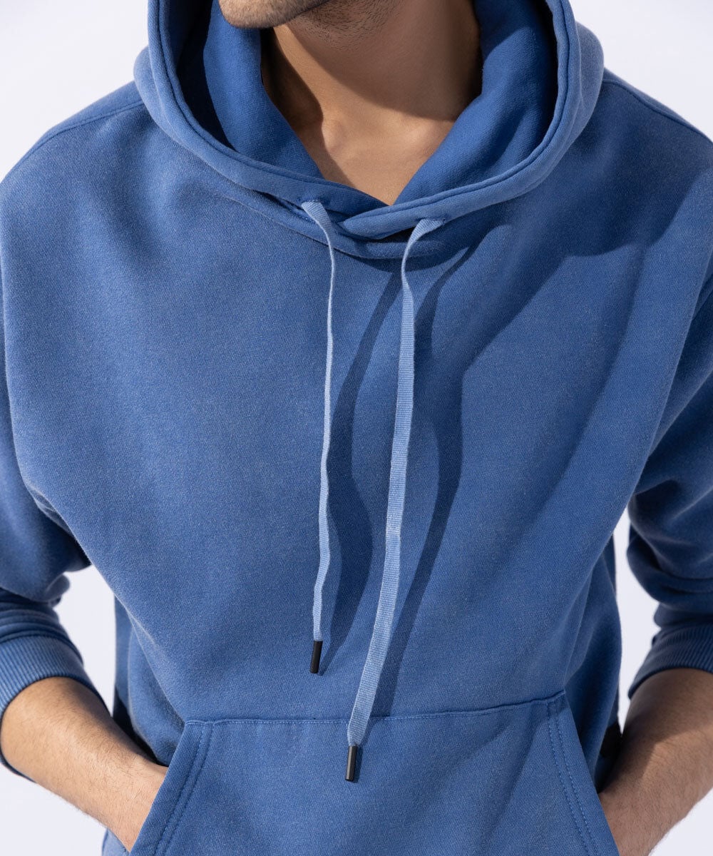 Woman - Blue Unisex Acid Washed Hoodie