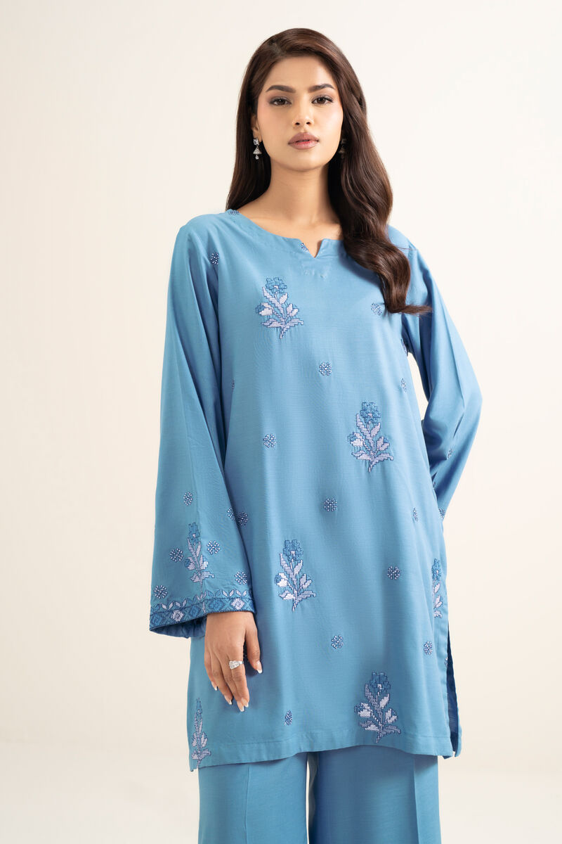 Embroidered Cotton Viscose Shirt