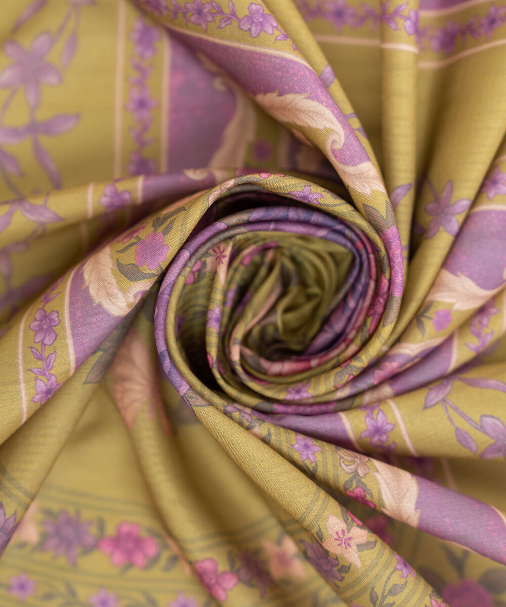 Fancy Manaar Printed Green Dupatta