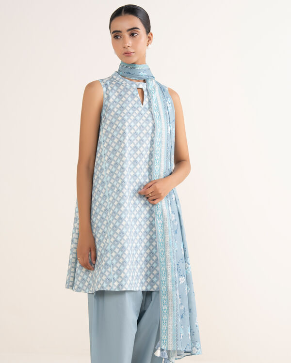 3 Piece - Printed Lawn Suit