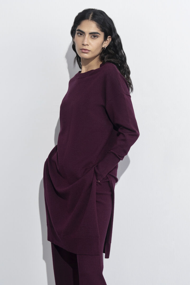 Sweater Knit Long Top