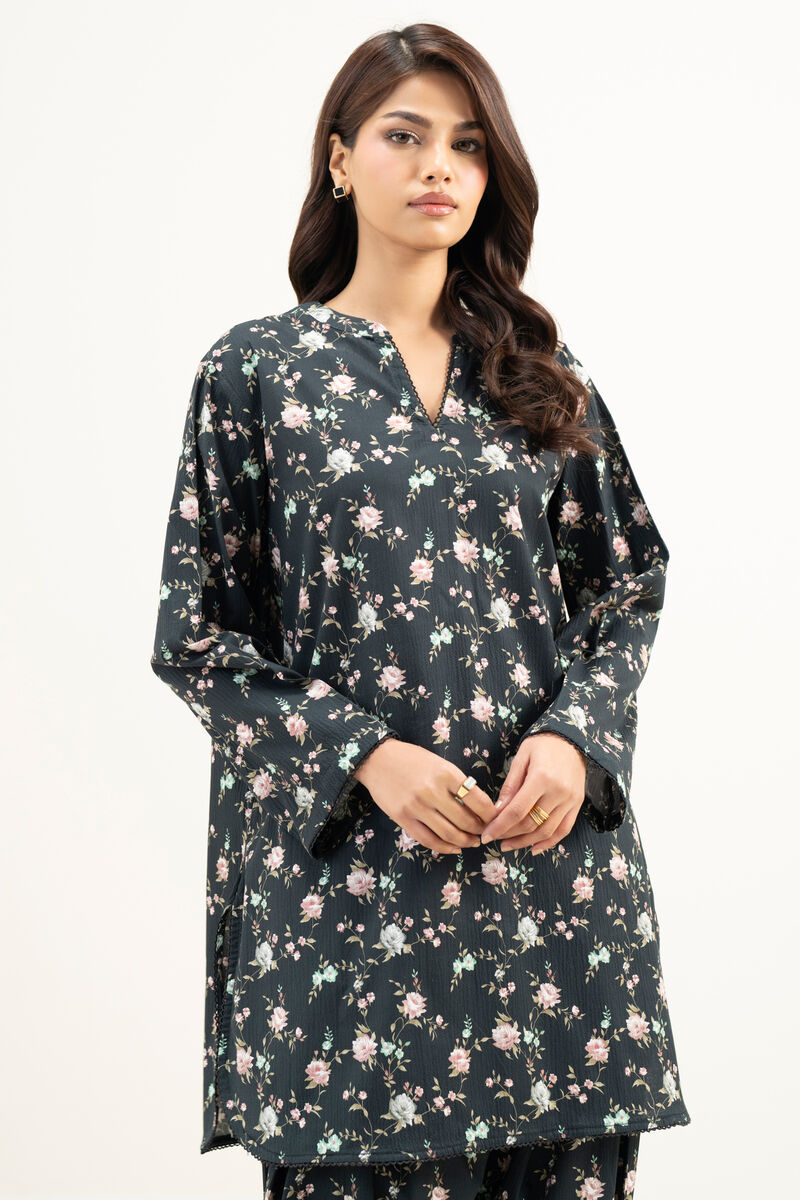 Printed Seersucker Shirt