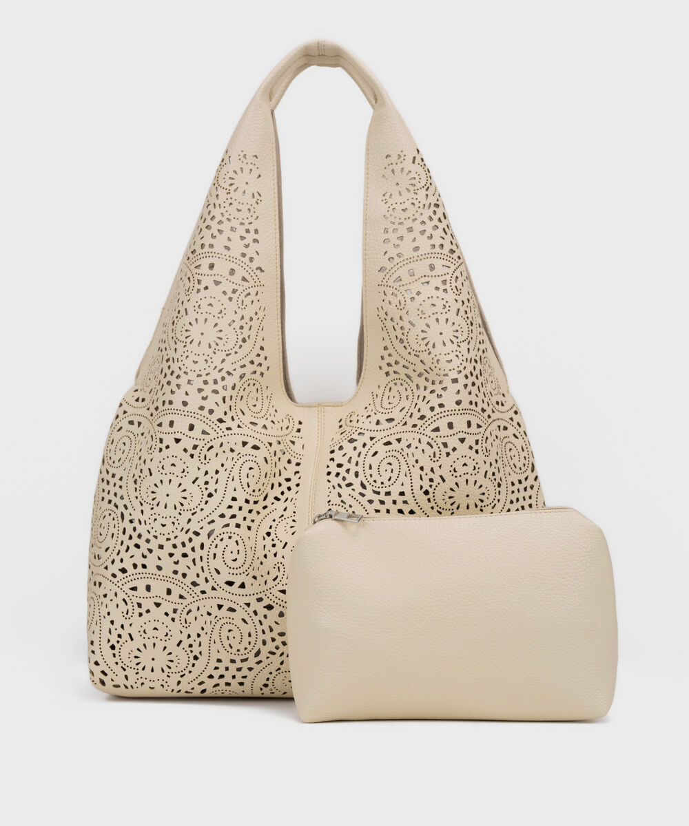 Women's Beige Tote Bag