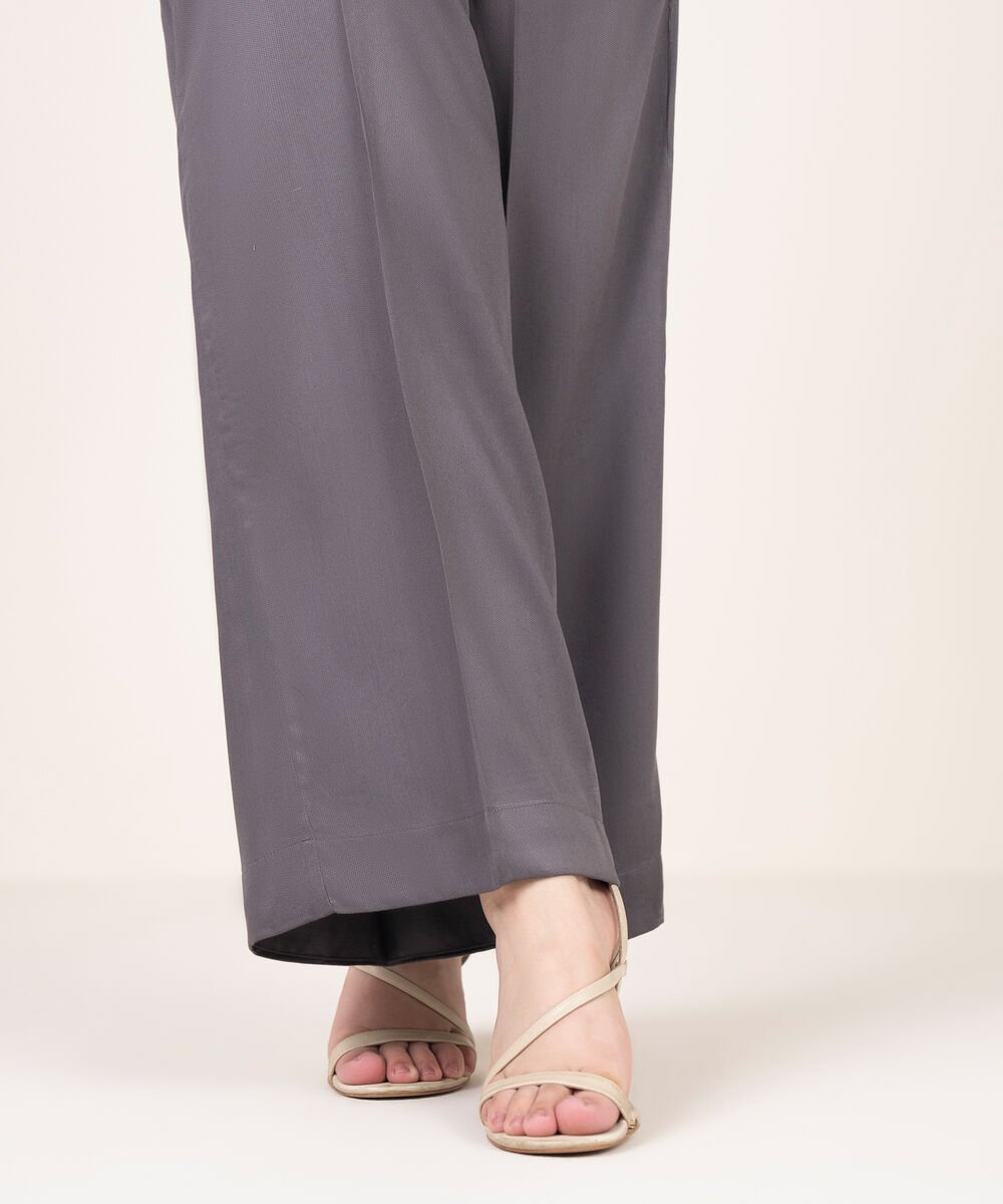 Women's RTW Bedford Solid Grey Culottes