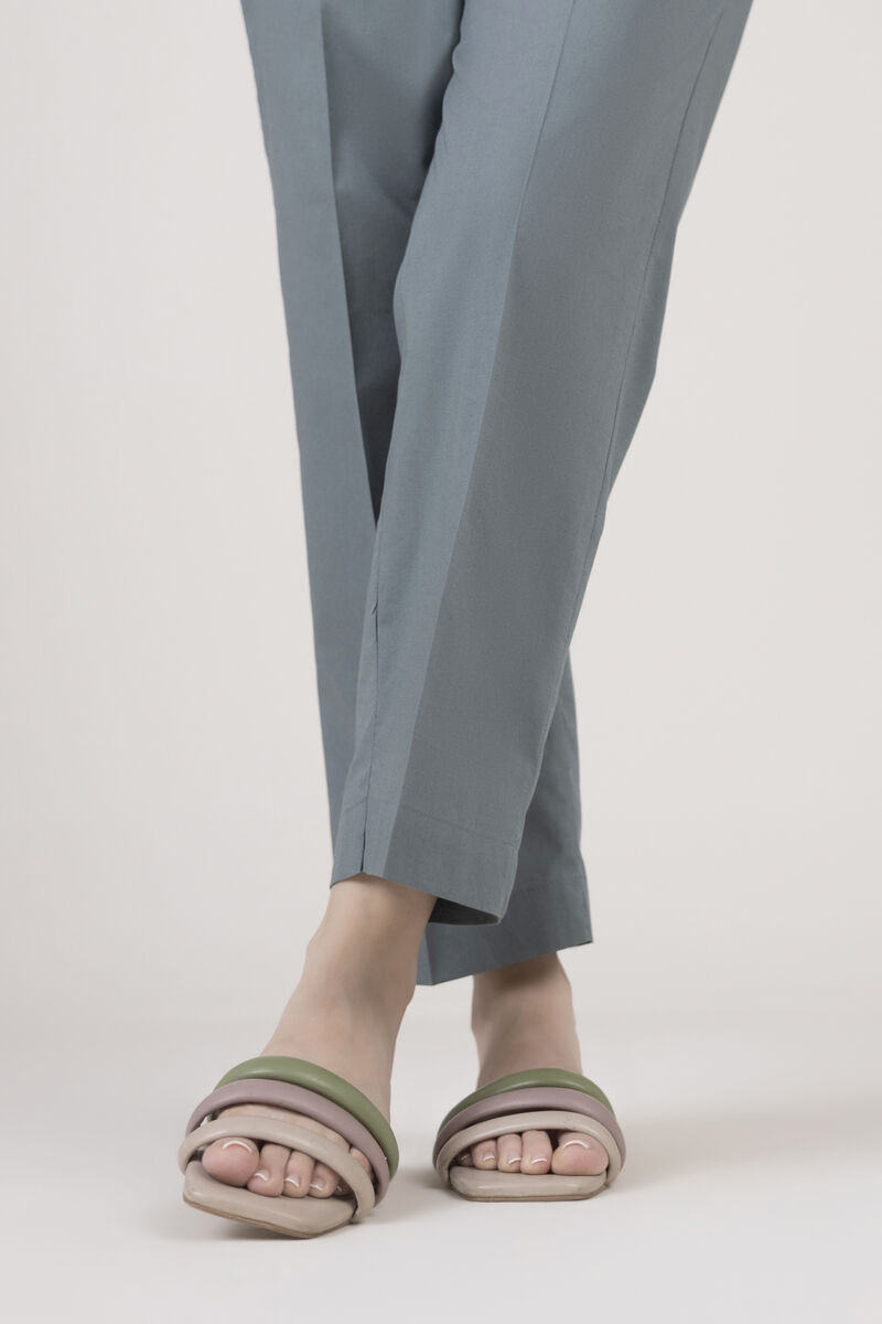 Solid Cambric Straight Pants