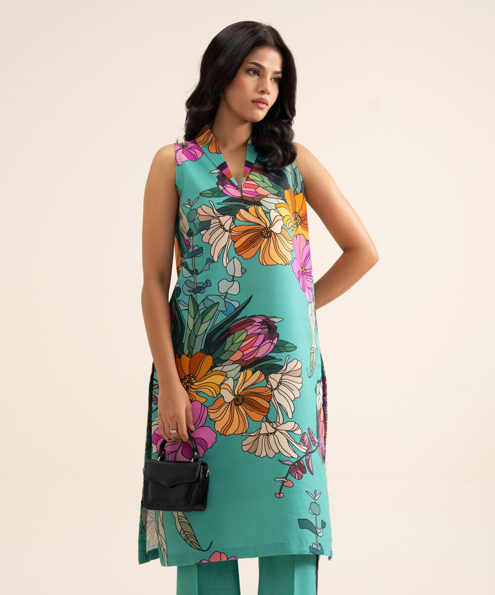 Women's Unstitched Premium Khaddar Printed 2 Piece Suit