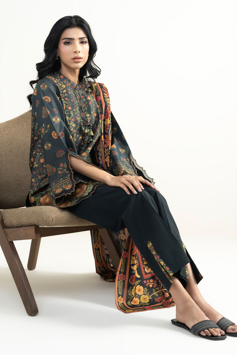 3 Piece - Printed Zari Lawn Suit