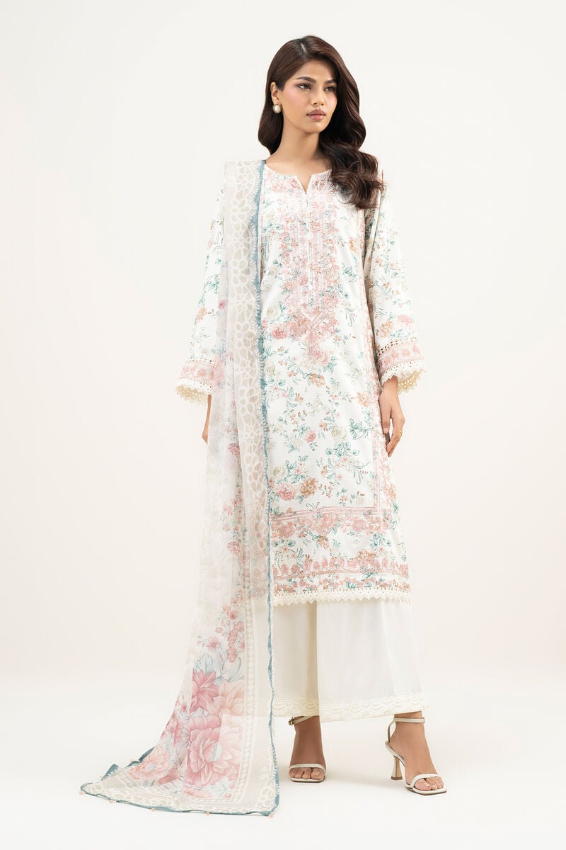 3 Piece - Embroidered Lawn Suit