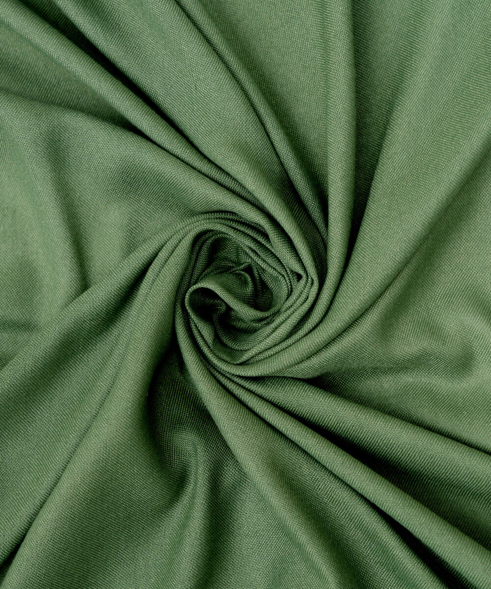 Green Solid Blended Shawl