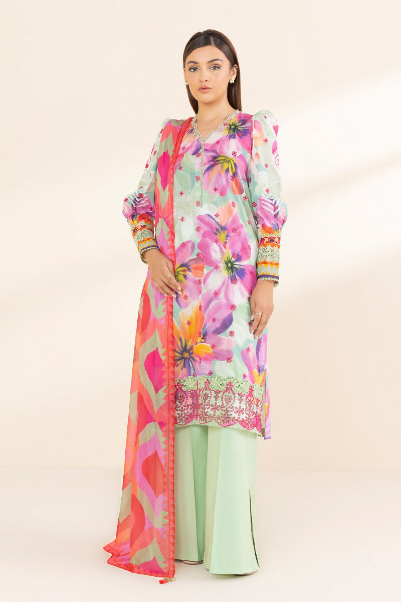 3 Piece - Embroidered Lawn Suit