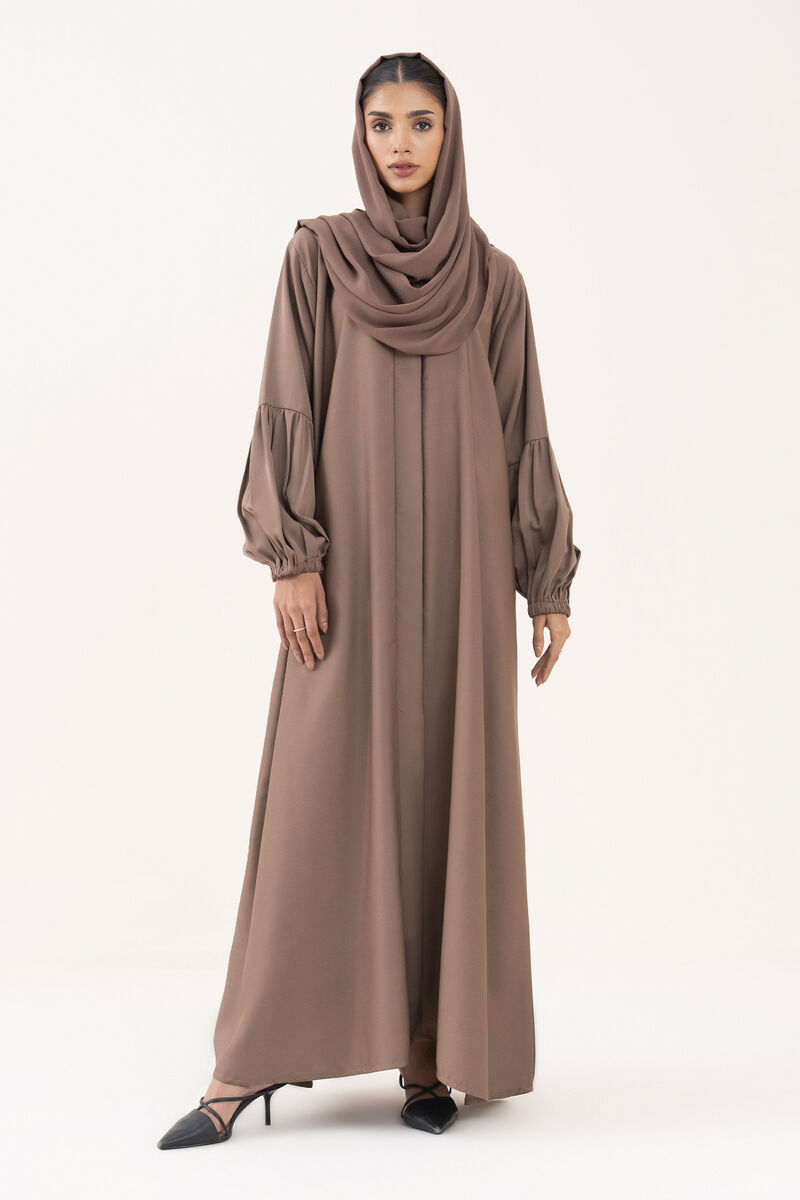 Button Through Abaya Set