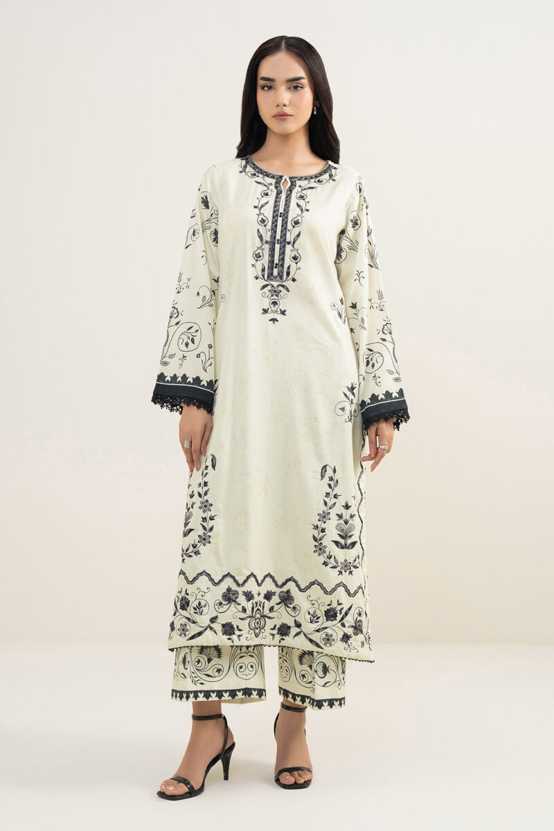 Embroidered Cotton Satin Shirt