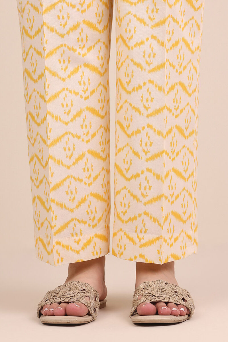 Printed Cambric Straight Pants