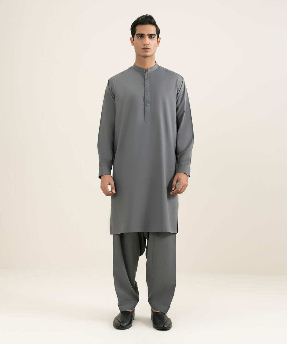 Sapphire — Men's Stitched Grey Kameez Shalwar