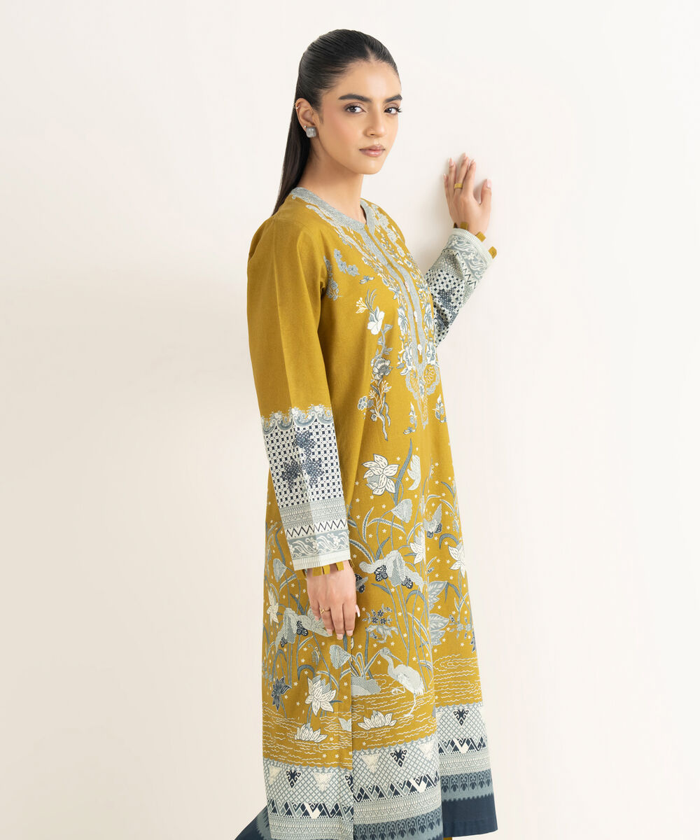 Women's RTW Cambric Printed A-Line Multi Shirt