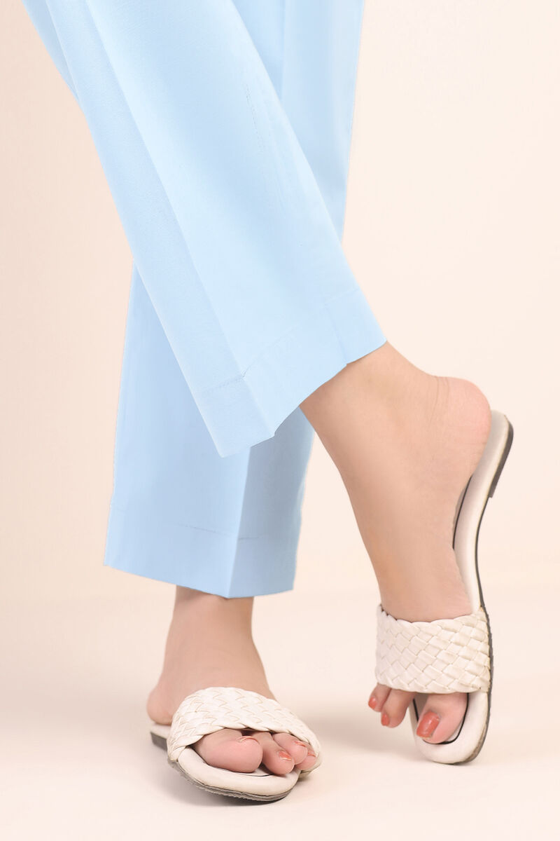 Solid Lycra Straight Pants