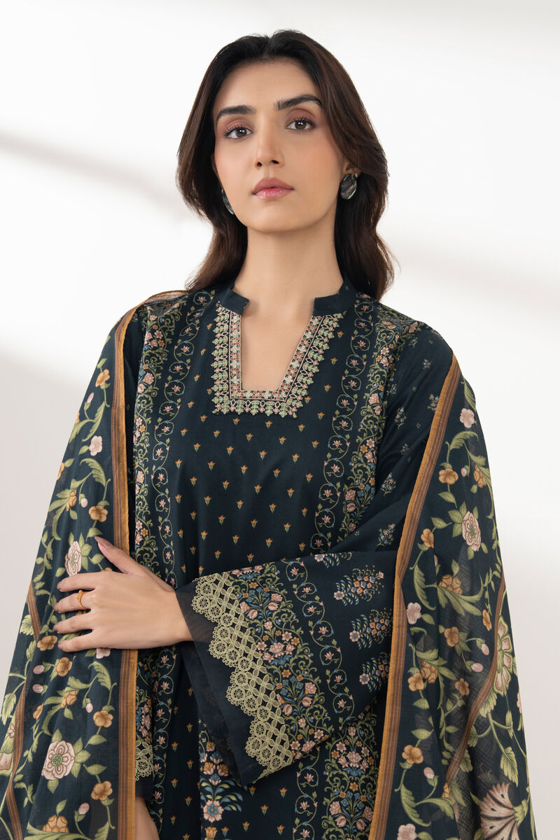 3 Piece - Embroidered Lawn Suit