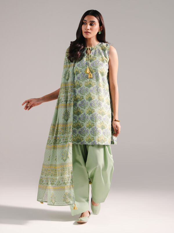 3 Piece - Printed Lawn Suit