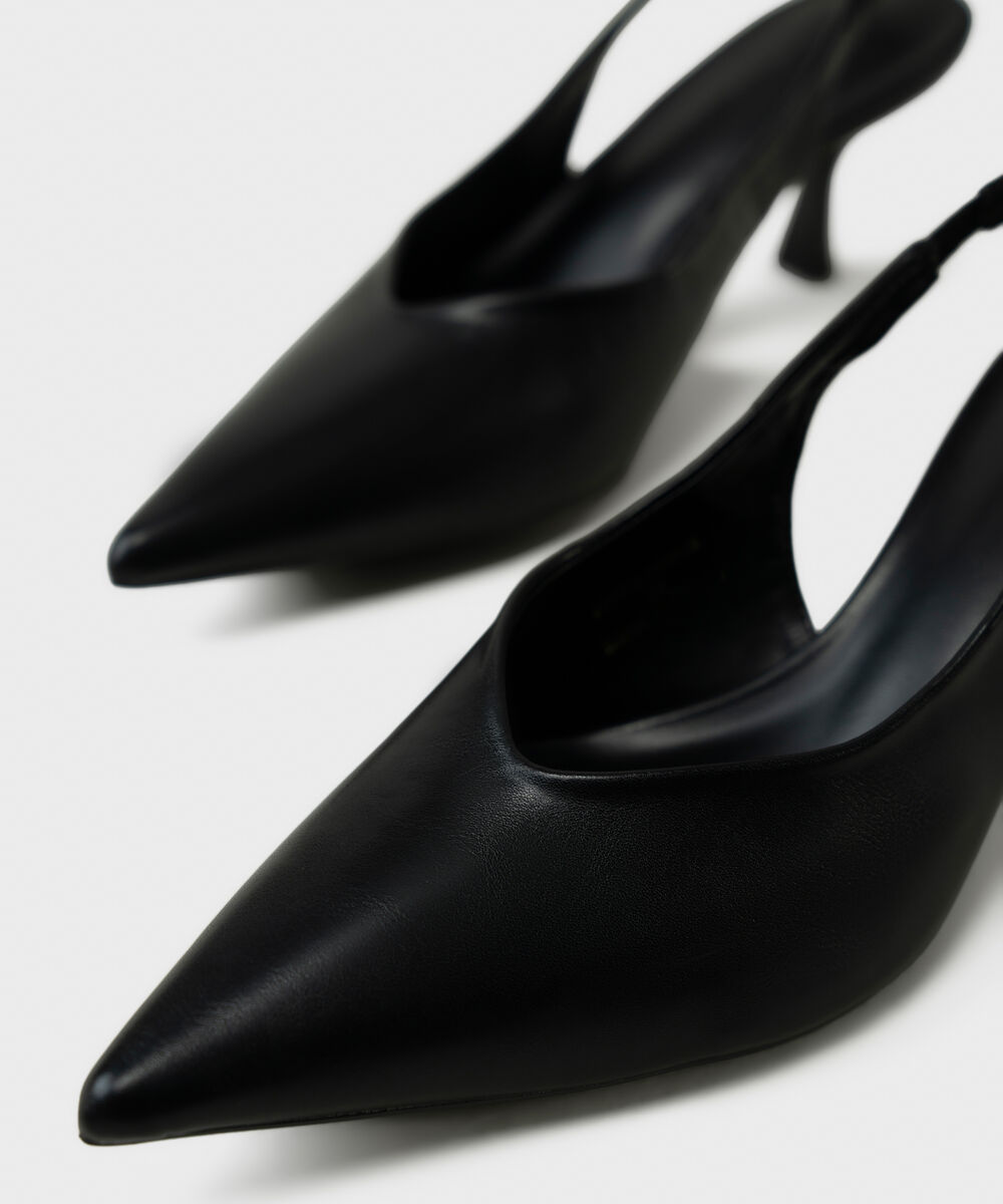 Women's Snake Print Slingback Heels