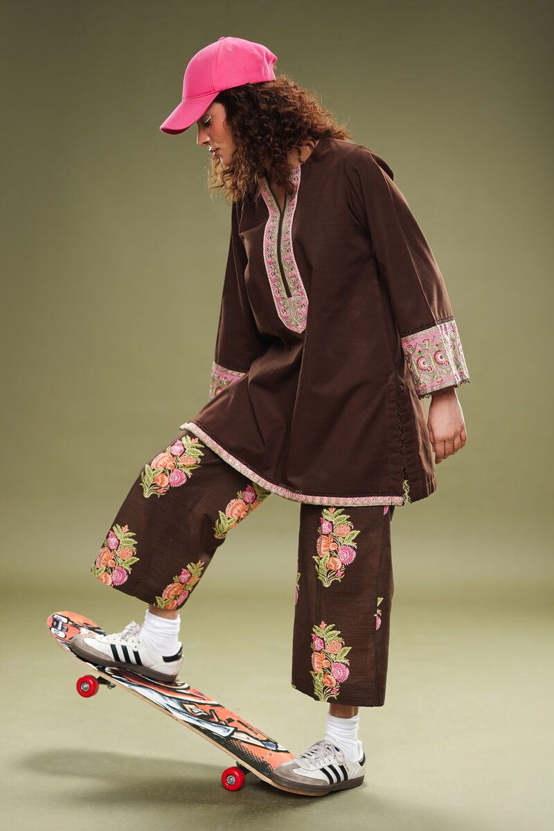 Light Khaddar Flared Pants