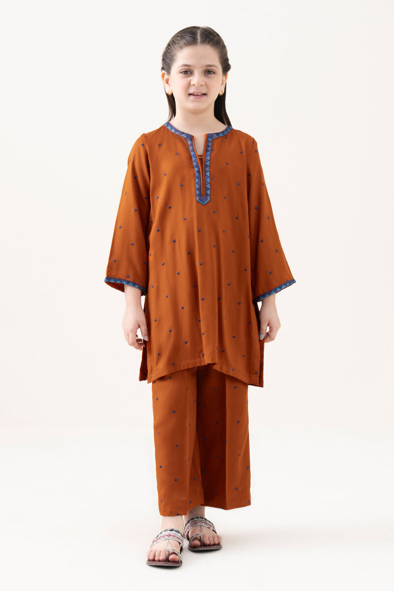 2 Piece - Embroidered Bedford Suit