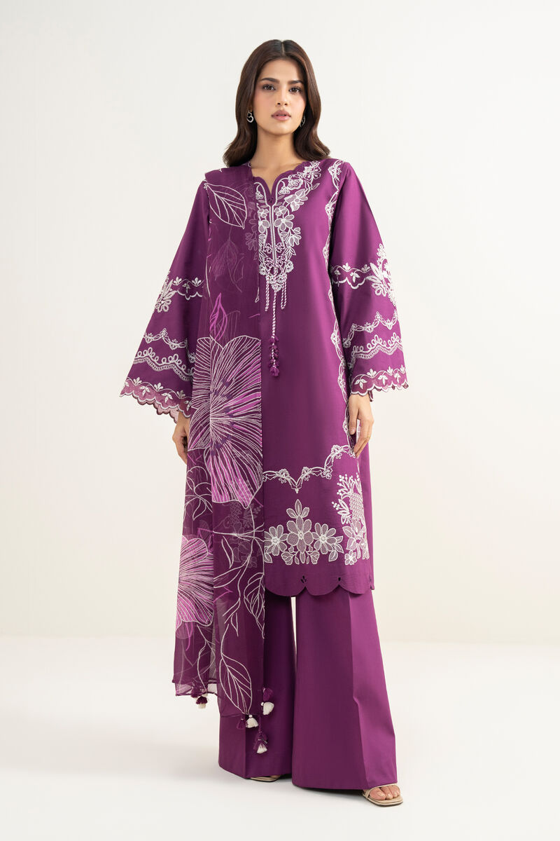 3 Piece - Embroidered Lawn Suit