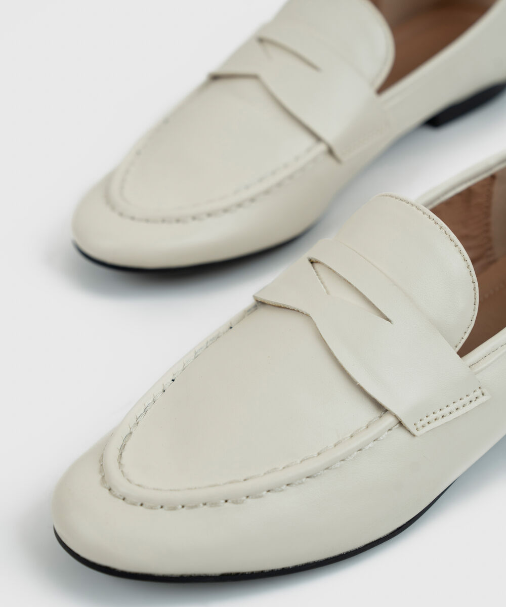 Women's Off White Loafers