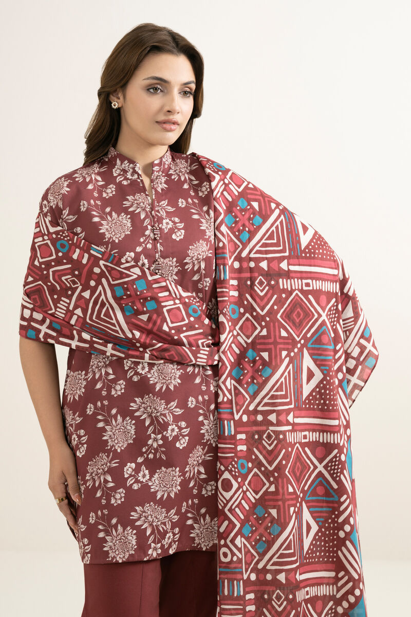 3 Piece - Printed Lawn Suit