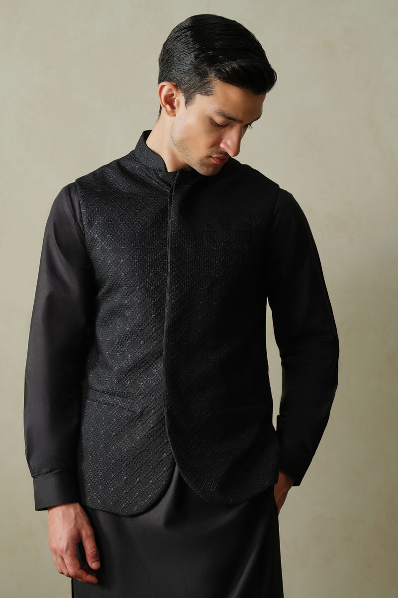 Embroidered Wash & Wear Waistcoat