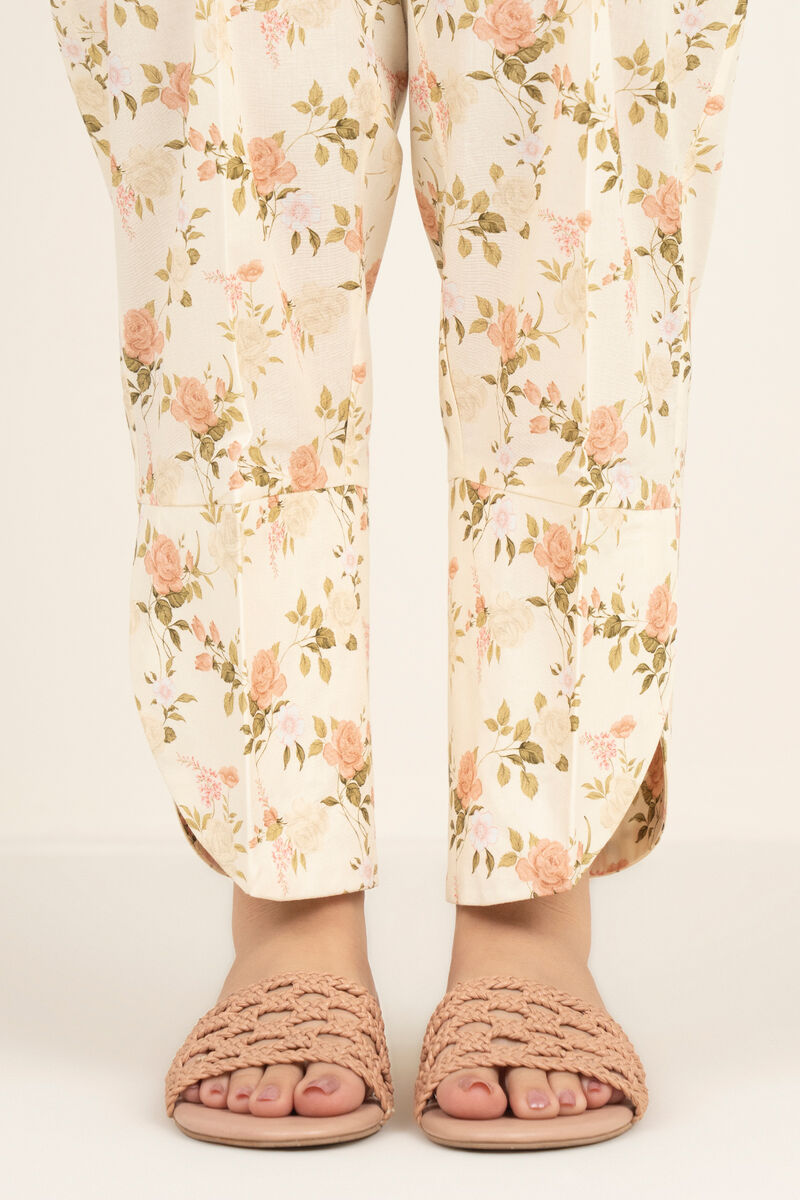Printed Cambric Straight Pants