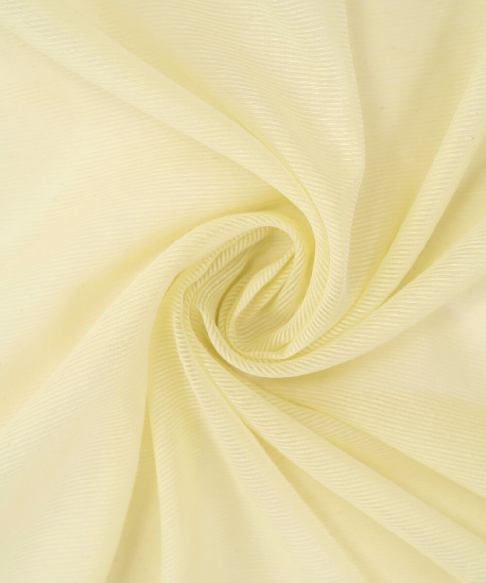 Blended Dobby Karandi Solid Yellow Dupatta