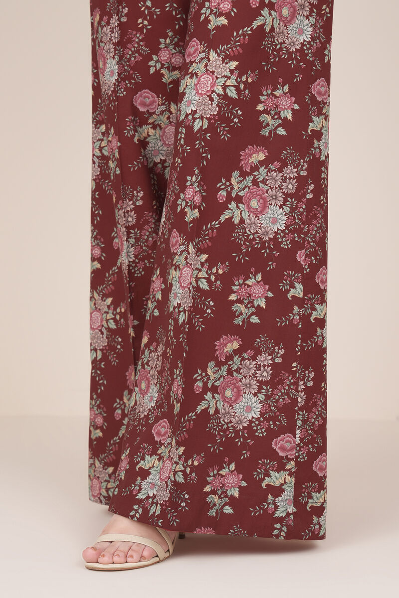 Printed Cambric Flared Pants