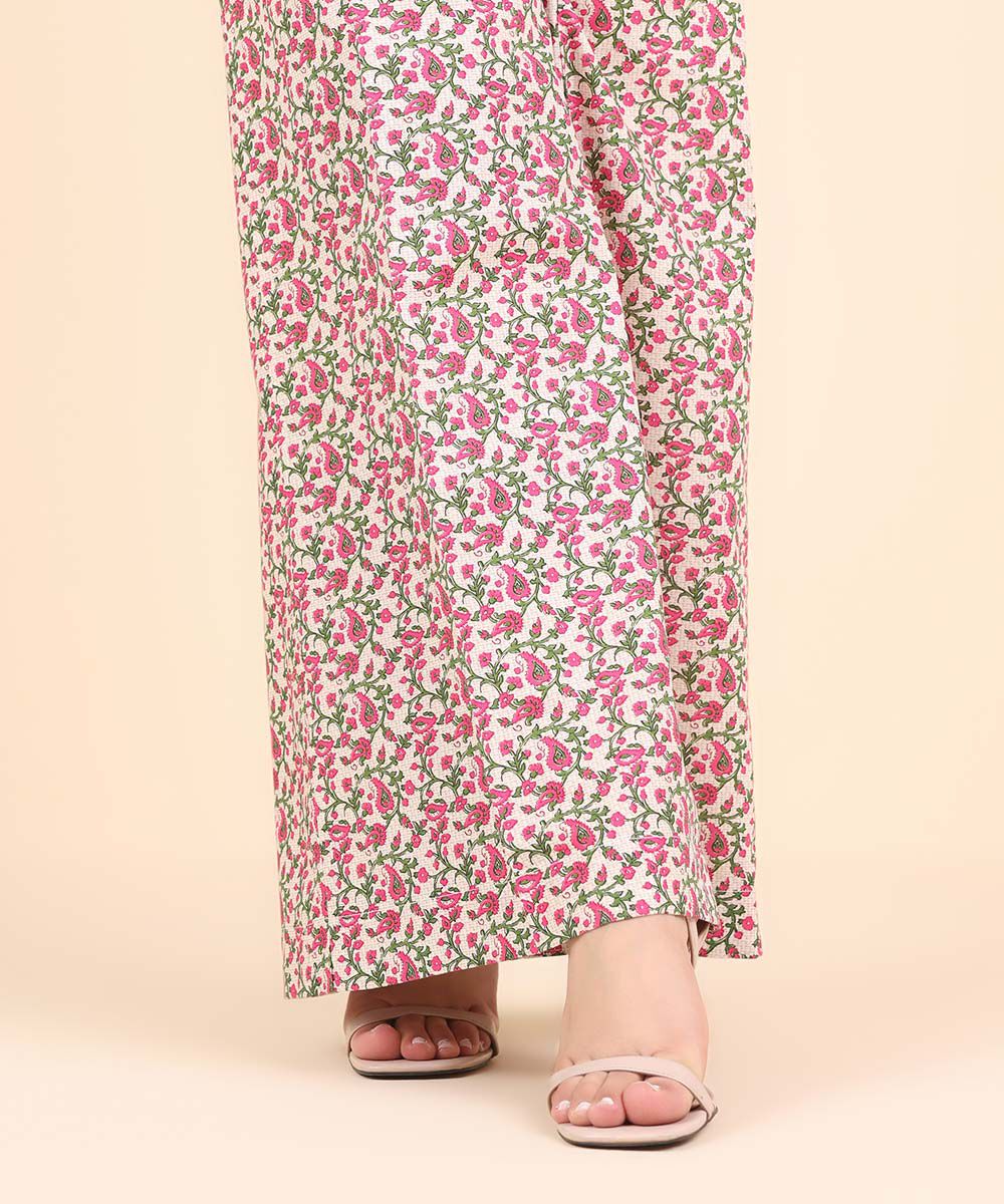 Women's Pret Cambric Multi Printed Flared Pants