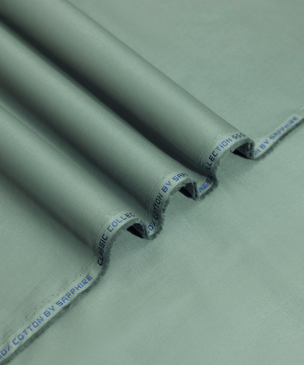 Men's Unstitched 2-Piece Premium Cotton Dobby Jade Suit