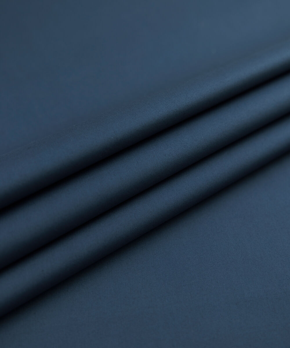 Men's Unstitched Two-Piece Premium Wash and Wear Metal Blue Suit.