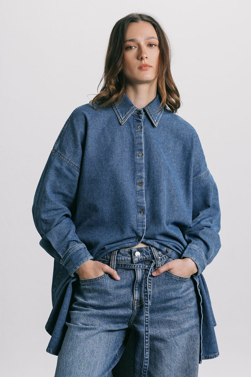 Oversized Denim Shirt